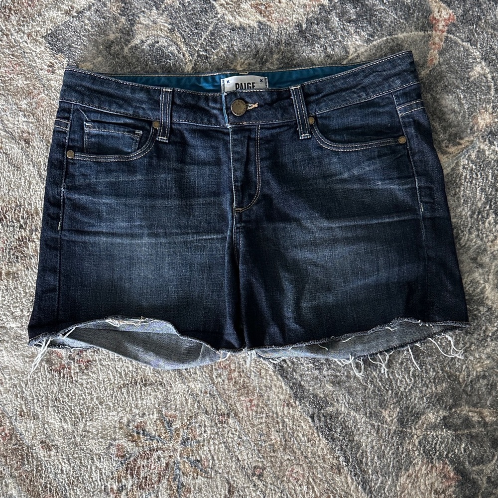 PAIGE Jimmy Jimmy Denim Cutoff Shorts